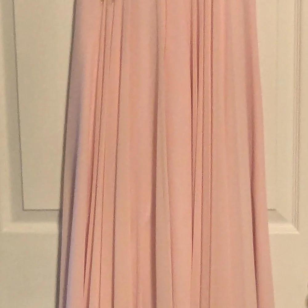 Jovani Elegant Pink Chiffon Dress - Picture 6 of 16